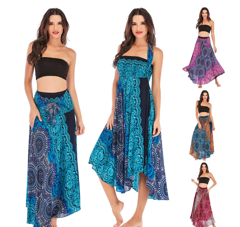 Thai Beach Vacation Dress & Skirt for Belly Dance