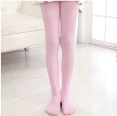 80D Velvet Dance Tights for Kids' Ballet Performance