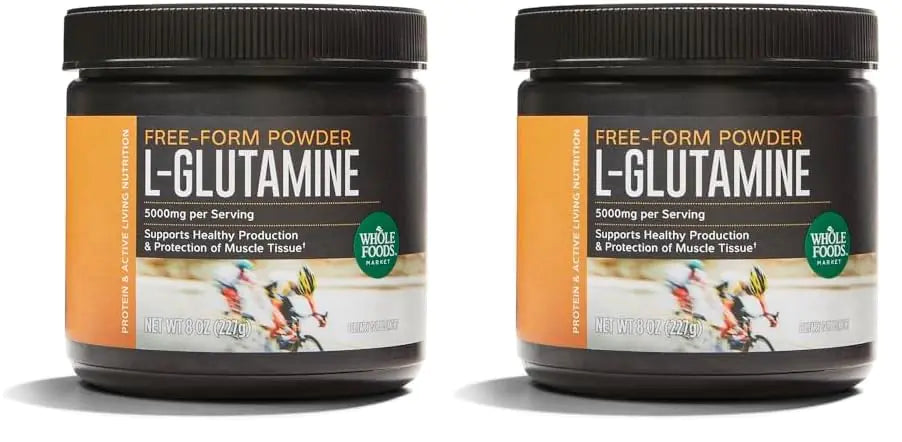 Whole Foods Market L-Glutamine Free-Form Powder 8 oz (Pack of 2)