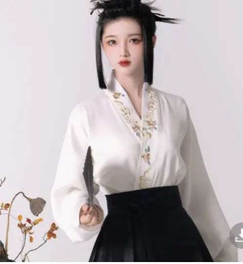 "Su Yu Hua Chang Dragon Dance Hanfu Skirt for Women"