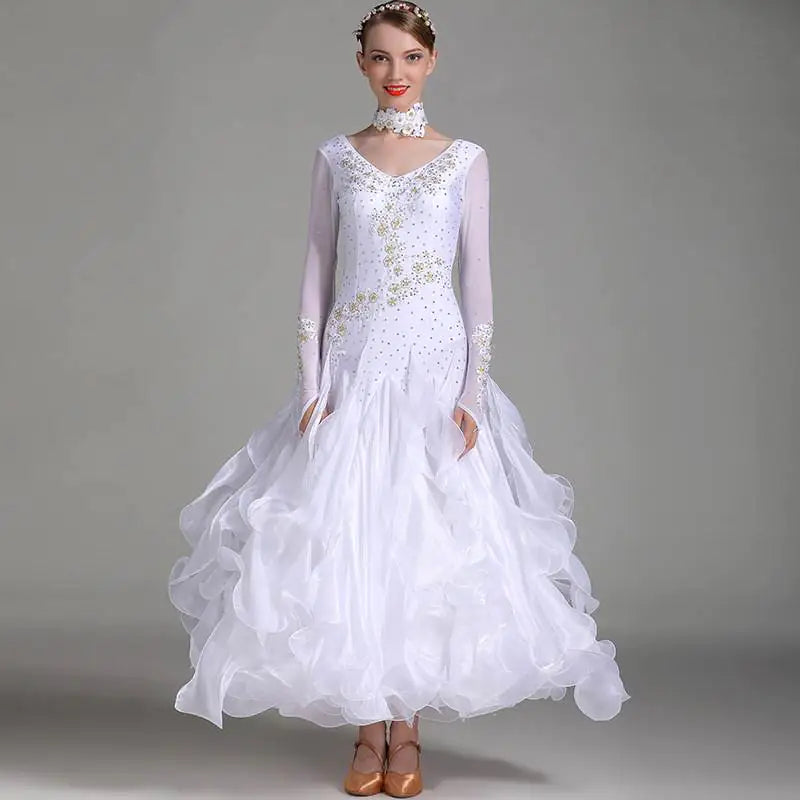Elin Feir Modern Dance Dress with Rhinestones 7001