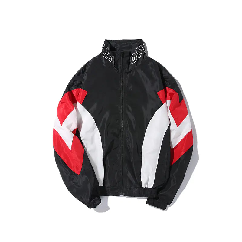 Men's Color Block Hip-Hop Jacket for Street Dance