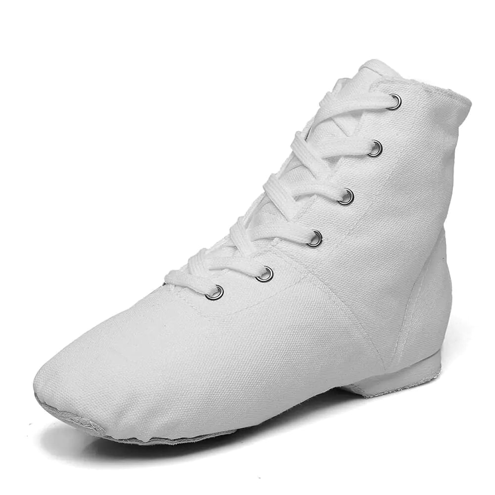 MSMAX Jazz Boot Shoes Women Character Shoes for Woman Ankle Boots for Men White 7.5 M US Women