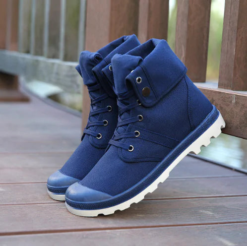 Men's High-Top Canvas Sneakers for Street Dance