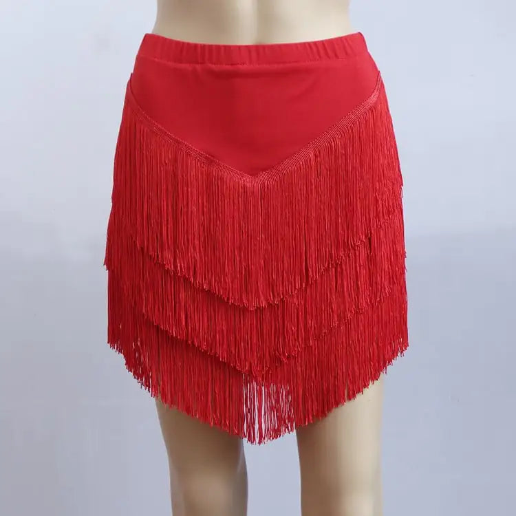 Adult Latin Dance Skirt for Performances and Practice
