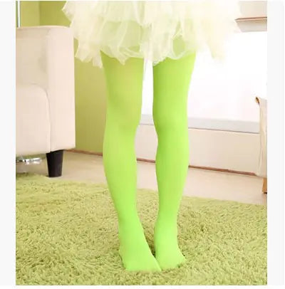 80D Velvet Dance Tights for Kids' Ballet Performance