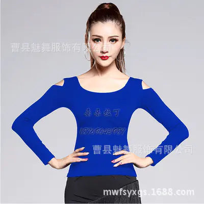 New Women's Latin Dance Top for Performances and Practice